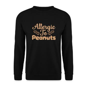 Sensibilisation allergique aux arachides et aux noix - Sweat-shirt Unisexe - noir - Devant - Alina (178cm) & Michal (187cm)