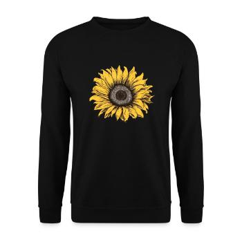 Tournesol - Sweat-shirt Unisexe - noir - Devant - Alina (178cm) & Michal (187cm)