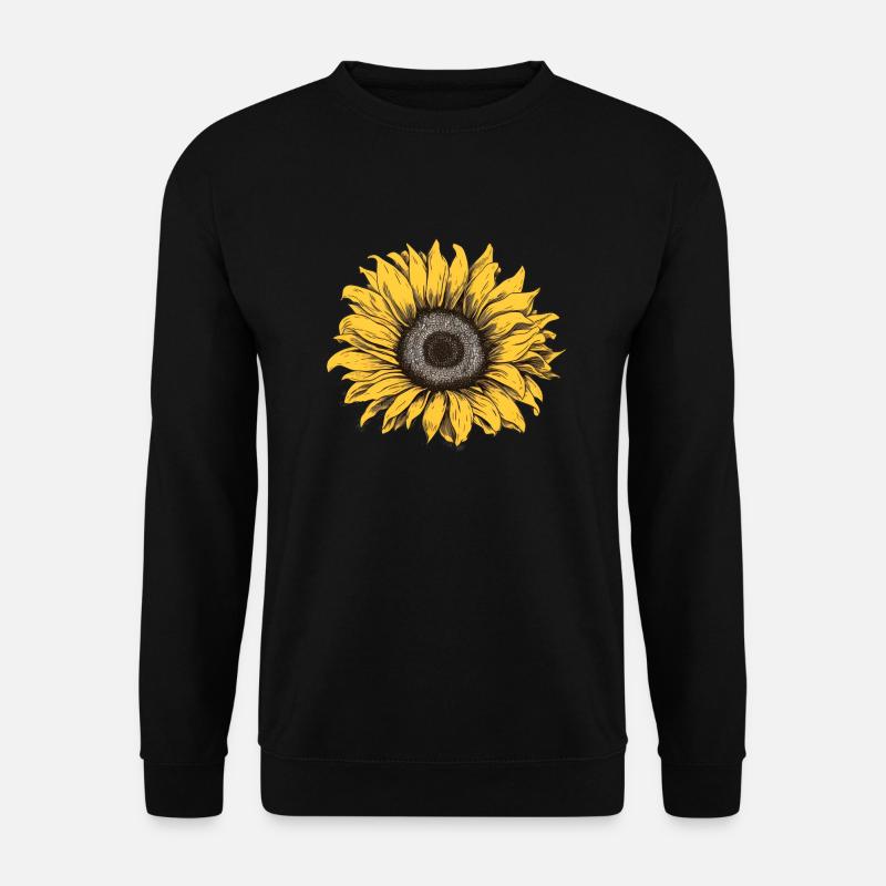 Sonnenblume - Unisex Pullover - Schwarz