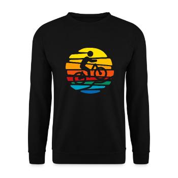 Bike, Bike - Unisex Sweatshirt - black - Front - Alina (178cm) & Michal (187cm)