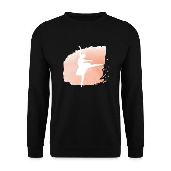 Dancing Dance Music - Unisex Pullover - Schwarz - Vorne - Alina (178cm) & Michal (187cm)
