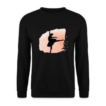 Dancing Dance Music - Unisex Pullover - Schwarz - Vorne - Alina (178cm) & Michal (187cm)