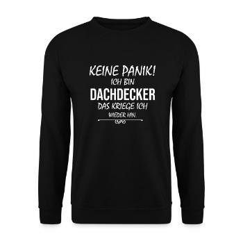 Handwerker Handyman Handwerk Werkzeug Baustelle - Unisex Pullover - Schwarz - Vorne - Alina (178cm) & Michal (187cm)