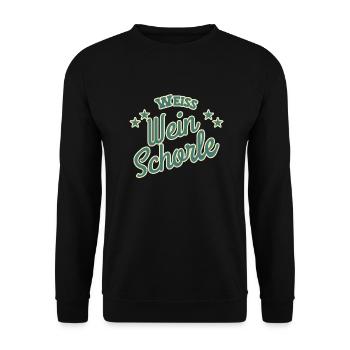 White wine spritzer - Unisex Sweatshirt - black - Front - Alina (178cm) & Michal (187cm)