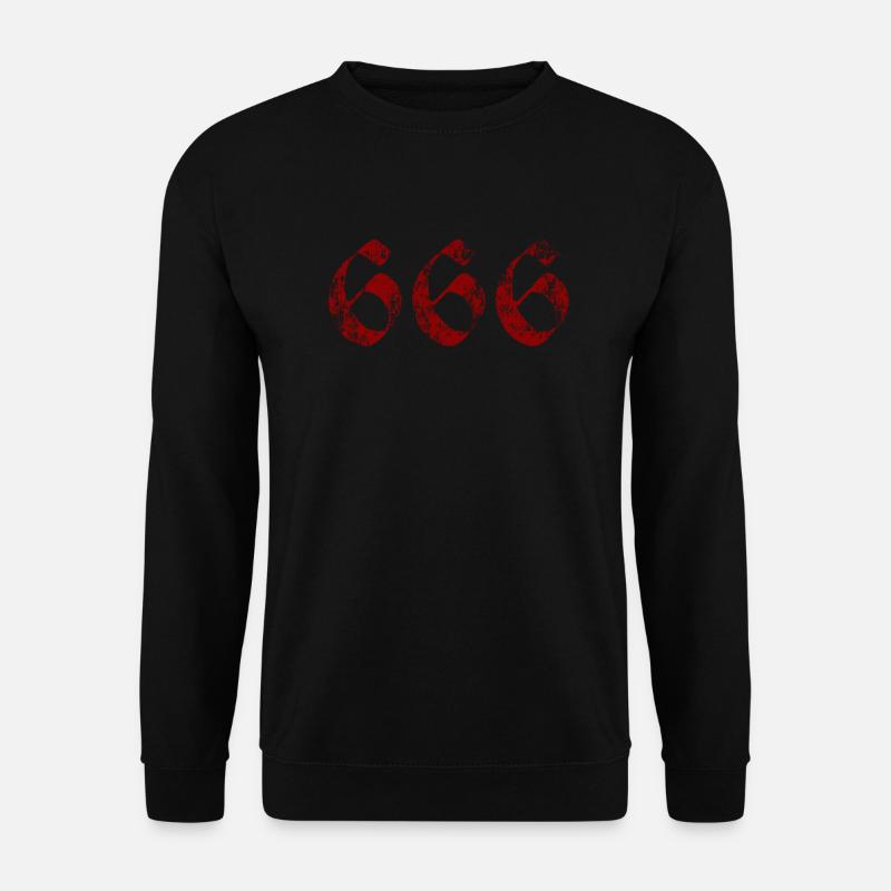 666 - Unisex Pullover - Schwarz