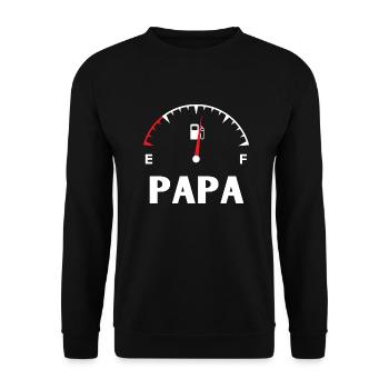 Mama Papa Baby sortiert - Unisex Pullover - Schwarz - Vorne - Alina (178cm) & Michal (187cm)