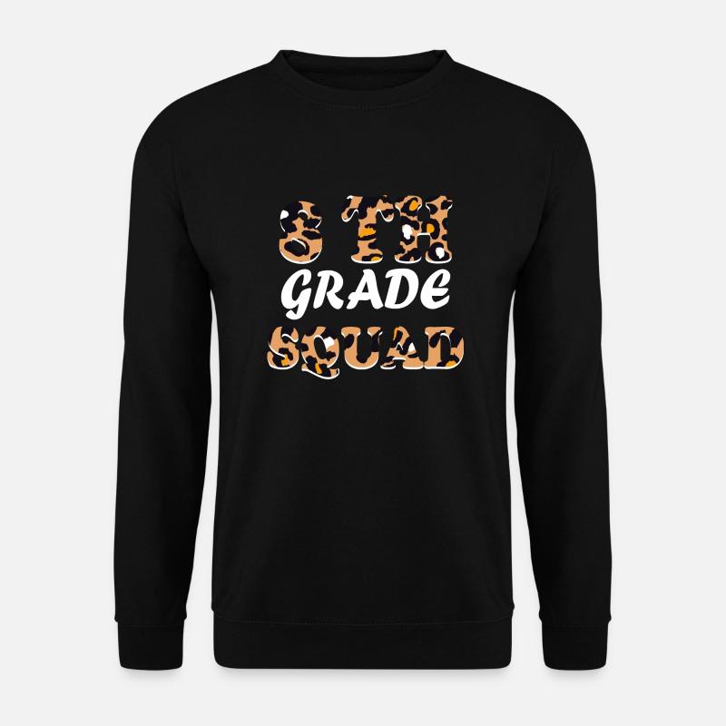 Cadeaux d’enseignant Leopard 8th Grade - Sweat-shirt Unisexe - noir