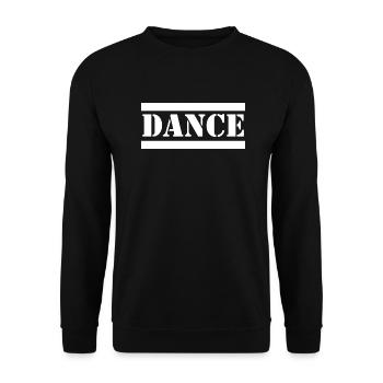 Dancing Dance Music - Unisex Pullover - Schwarz - Vorne - Alina (178cm) & Michal (187cm)