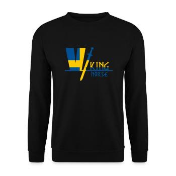Wikinger Schweden - Unisex Pullover - Schwarz - Vorne - Alina (178cm) & Michal (187cm)