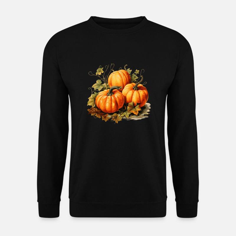 Kürbisse - Unisex Pullover - Schwarz