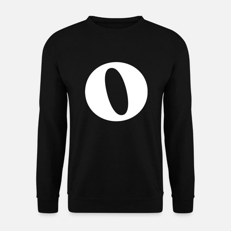 Letter o - Unisex Sweatshirt - black