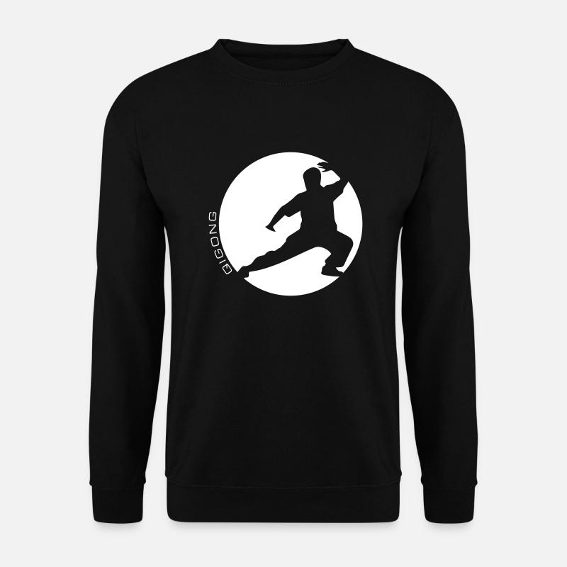 Qigong bewegung kreis - Unisex Pullover - Schwarz