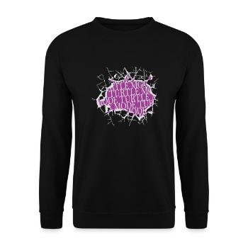 birthday feminine readers better book nerd humor - Unisex Sweatshirt - black - Front - Alina (178cm) & Michal (187cm)