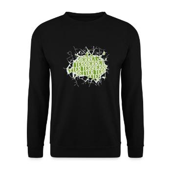 book author bday jokes birthday present idea - Unisex Pullover - Schwarz - Vorne - Alina (178cm) & Michal (187cm)