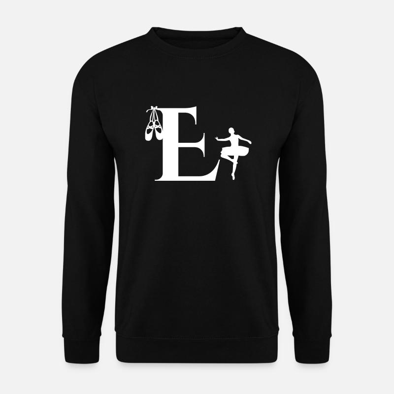 Letter e ballerina - Unisex Sweatshirt - black