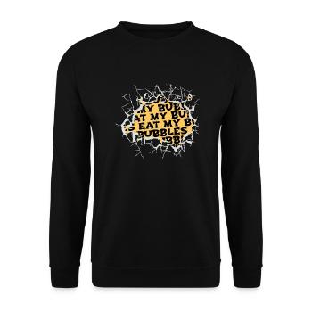 nager mer geek anniversaire cool dictons cadeau sport - Sweat-shirt Unisexe - noir - Devant - Alina (178cm) & Michal (187cm)