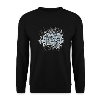 beard fear harden james the bearded collie - Unisex Pullover - Schwarz - Vorne - Alina (178cm) & Michal (187cm)