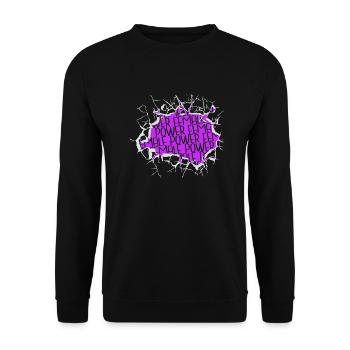 cool happy barber hair quotes 2019 woman jokes - Unisex Sweatshirt - black - Front - Alina (178cm) & Michal (187cm)