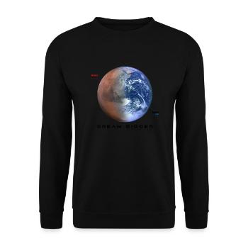 Mars - Dream Bigger and Occupy Mars - Unisex Sweatshirt - black - Front - Alina (178cm) & Michal (187cm)
