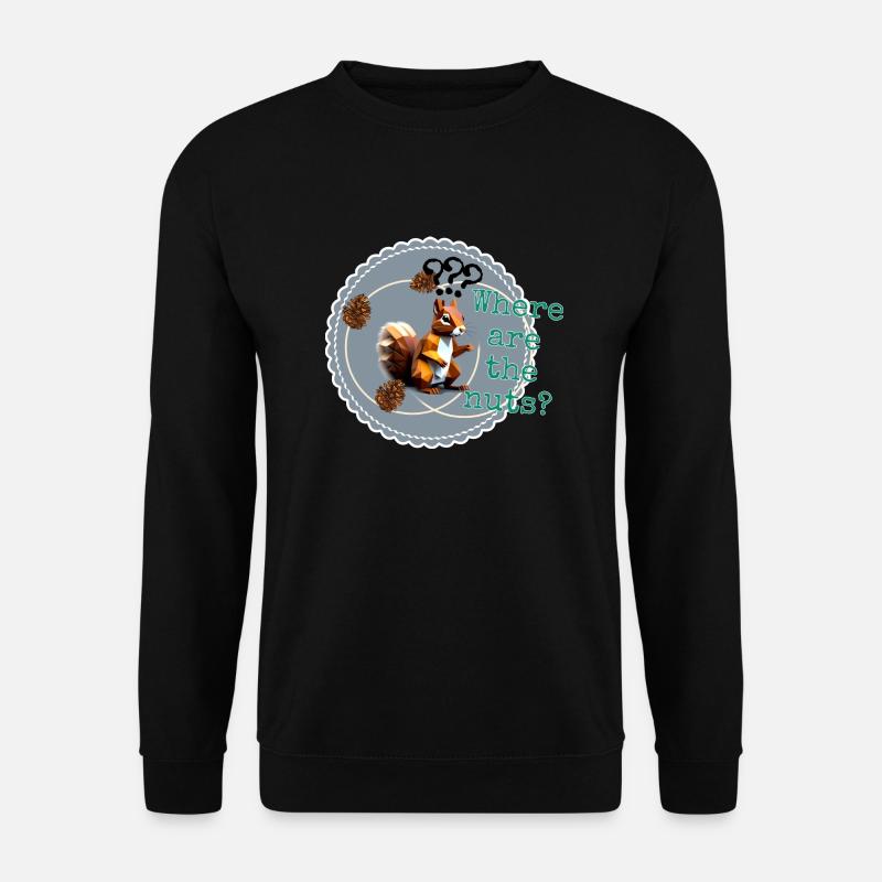 Where are the nuts? - Unisex Pullover - Schwarz