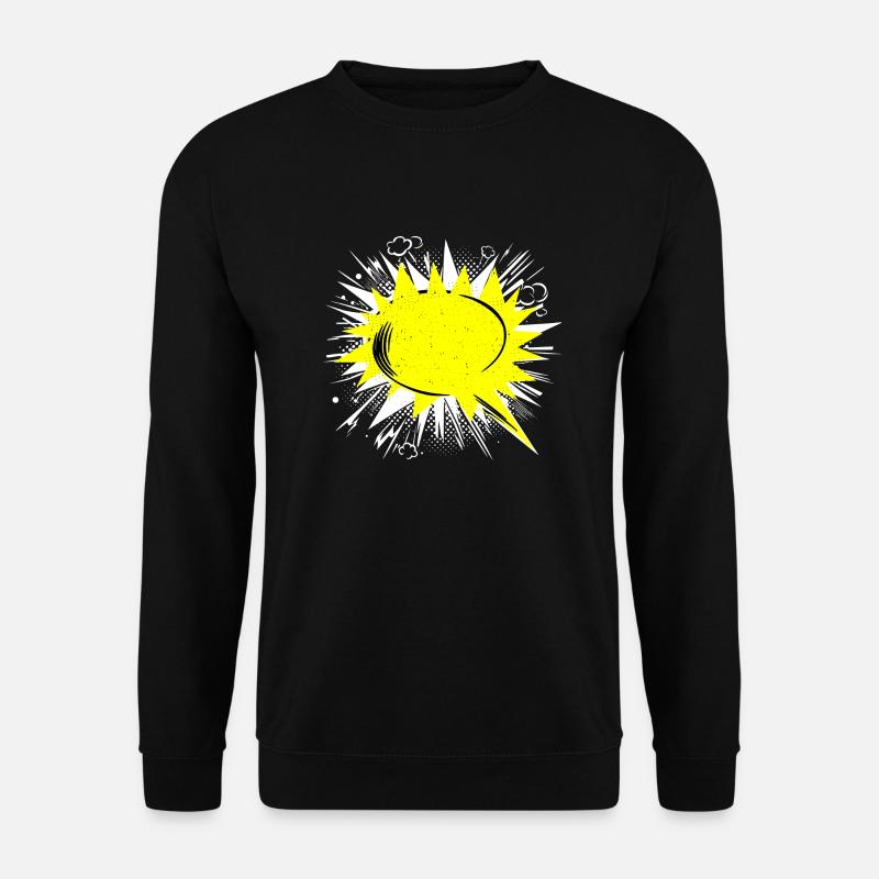 Speech bubble can be personalized - Unisex Sweatshirt - black