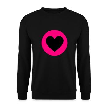 NWE | Emma Design - Unisex Sweatshirt - black - Front - Alina (178cm) & Michal (187cm)