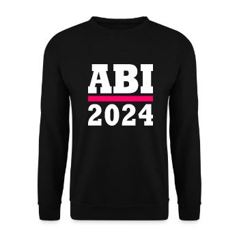 Abi 2024 - Unisex Pullover - Schwarz - Vorne - Alina (178cm) & Michal (187cm)