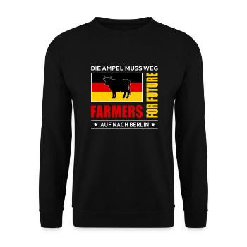 Farmers - Unisex Pullover - Schwarz - Vorne - Alina (178cm) & Michal (187cm)