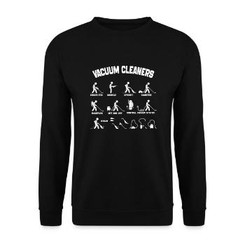 Types Of Vacuum Cleaners - Vacuum Cleaners 2024 - Unisex Sweatshirt - black - Front - Alina (178cm) & Michal (187cm)