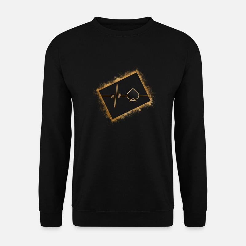 Playing cards, Poker Player - Unisex Sweatshirt - black