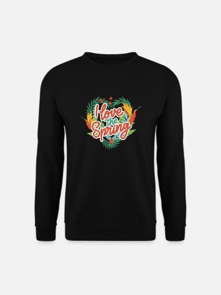 I Love The Spring - Unisex Sweatshirt - black