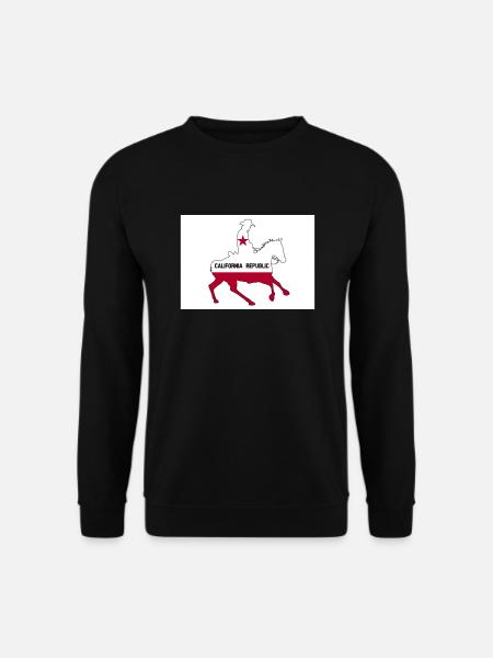 California State Flag Cowboy - Unisex Sweatshirt - black