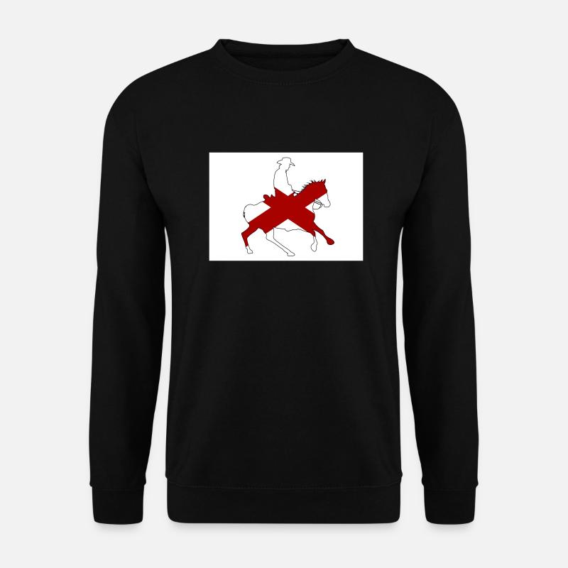 Alabama State Flag Cowboy - Unisex Sweatshirt - black