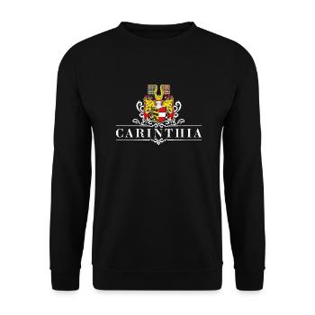 Carinthia Austria Flag Coat of arms Carinthia - Unisex Sweatshirt - black - Front - Alina (178cm) & Michal (187cm)