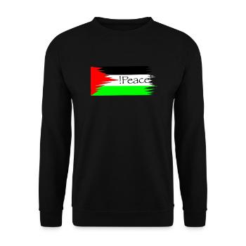 Palestine Peace - Unisex Pullover - Schwarz - Vorne - Alina (178cm) & Michal (187cm)