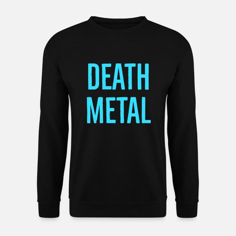 deathmetallightblue - Unisex Pullover - Schwarz