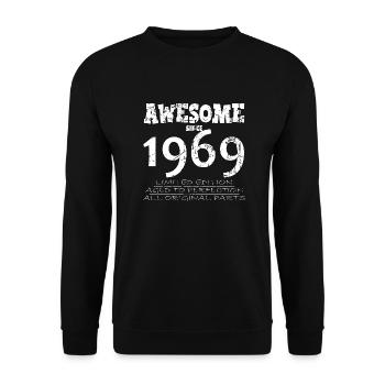 1969 - Legendary 55th Anniversary - Unisex Sweatshirt - black - Front - Alina (178cm) & Michal (187cm)