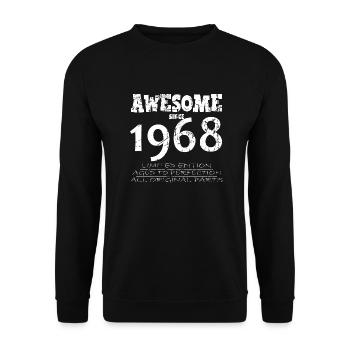 1968 - Legendary 56th Anniversary - Unisex Sweatshirt - black - Front - Alina (178cm) & Michal (187cm)