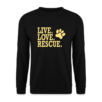 Animal Activist Saying Humor Animal Love - Unisex Sweatshirt - black - Front - Alina (178cm) & Michal (187cm)