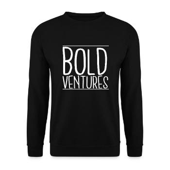 Business Innovation Embracing Challenges Gift Idea - Unisex Sweatshirt - black - Front - Alina (178cm) & Michal (187cm)