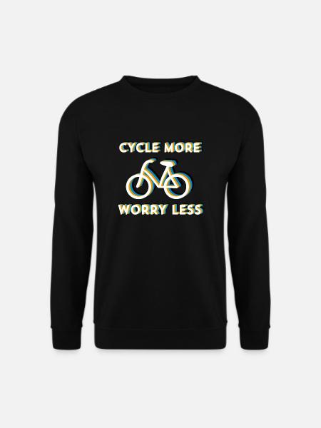CYCLE MORE WORRY LESS FEMALE-BIKE - Women's bike - Unisex Sweatshirt - black