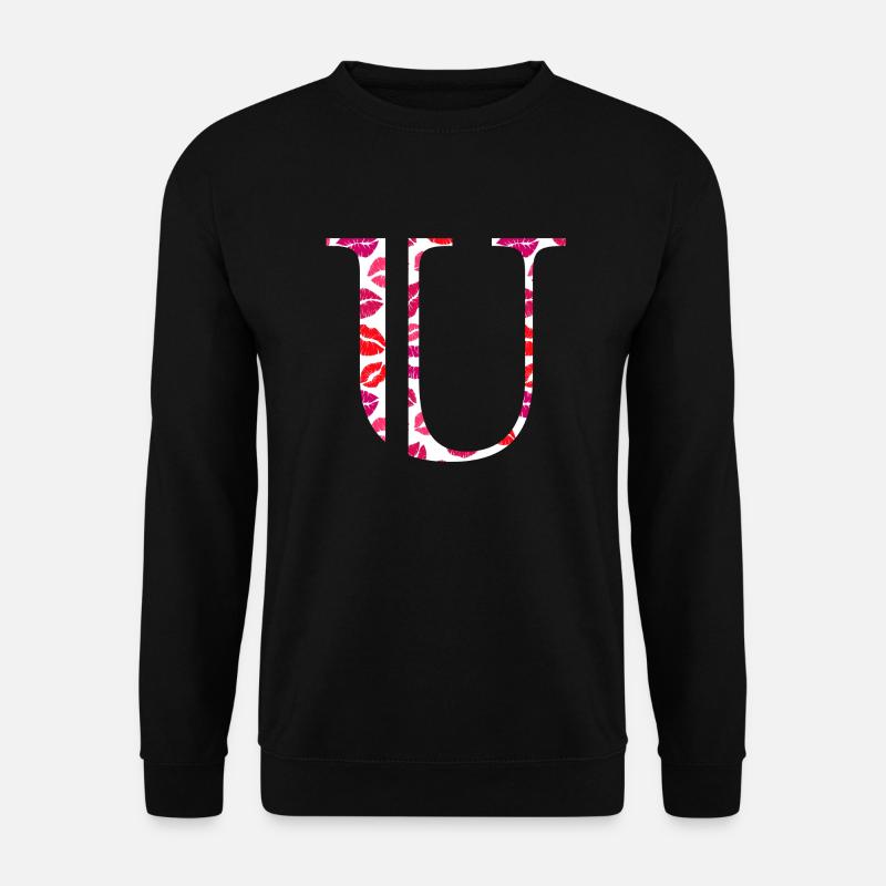 Lettre u bisous - Unisex Sweatshirt - black