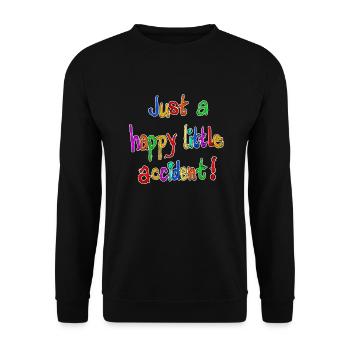 Juste un heureux petit accident ! - Sweat-shirt Unisexe - noir - Devant - Alina (178cm) & Michal (187cm)