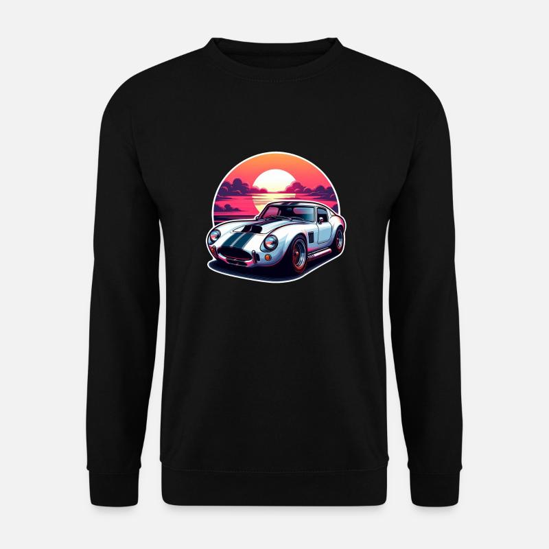 Oldtimer Sonnenuntergang - Unisex Pullover - Schwarz