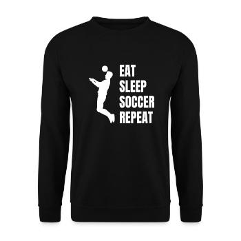 Joueur de football Équipe de football Conception de football - Sweat-shirt Unisexe - noir - Devant - Alina (178cm) & Michal (187cm)