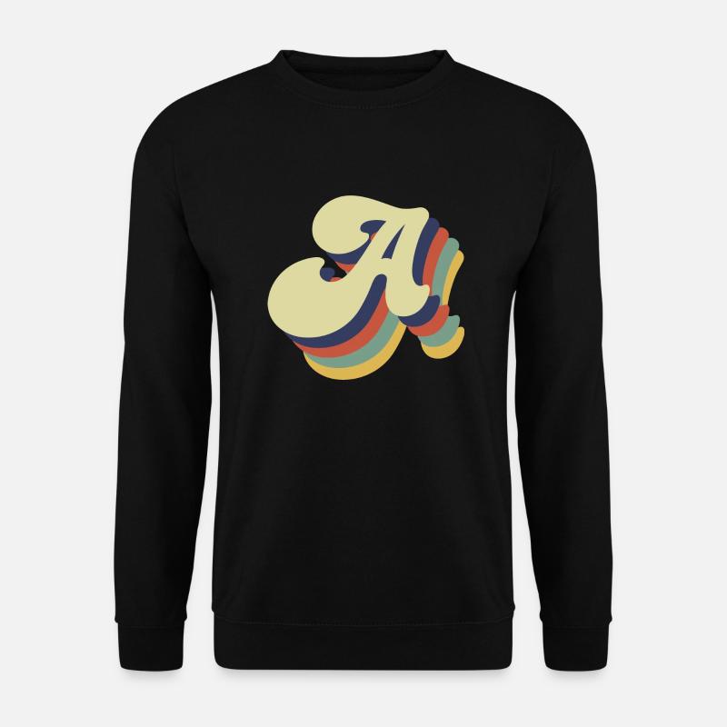 Retro Letter - Unisex Sweatshirt - black