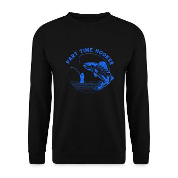 fisch, fisch, angeln, see, meer, angeln, fauna, exotisch - Unisex Pullover - Schwarz - Vorne - Alina (178cm) & Michal (187cm)