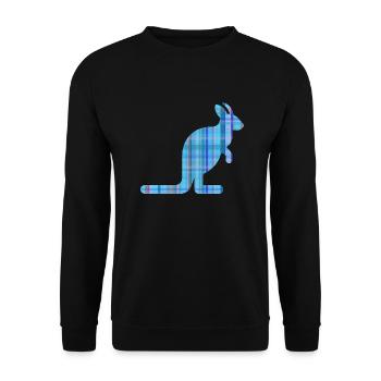 Känguru - Unisex Pullover - Schwarz - Vorne - Alina (178cm) & Michal (187cm)