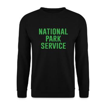 Nationalpark Service Coole Sprüche Pfadfinder - Unisex Pullover - Schwarz - Vorne - Alina (178cm) & Michal (187cm)