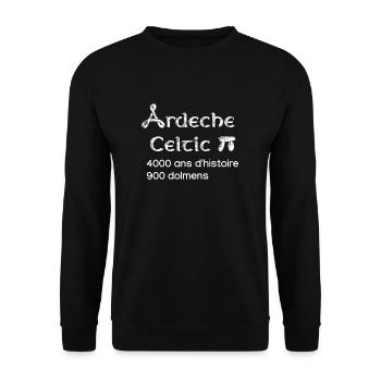 Ardeche celtic 3 - Sweat-shirt Unisexe - noir - Devant - Alina (178cm) & Michal (187cm)